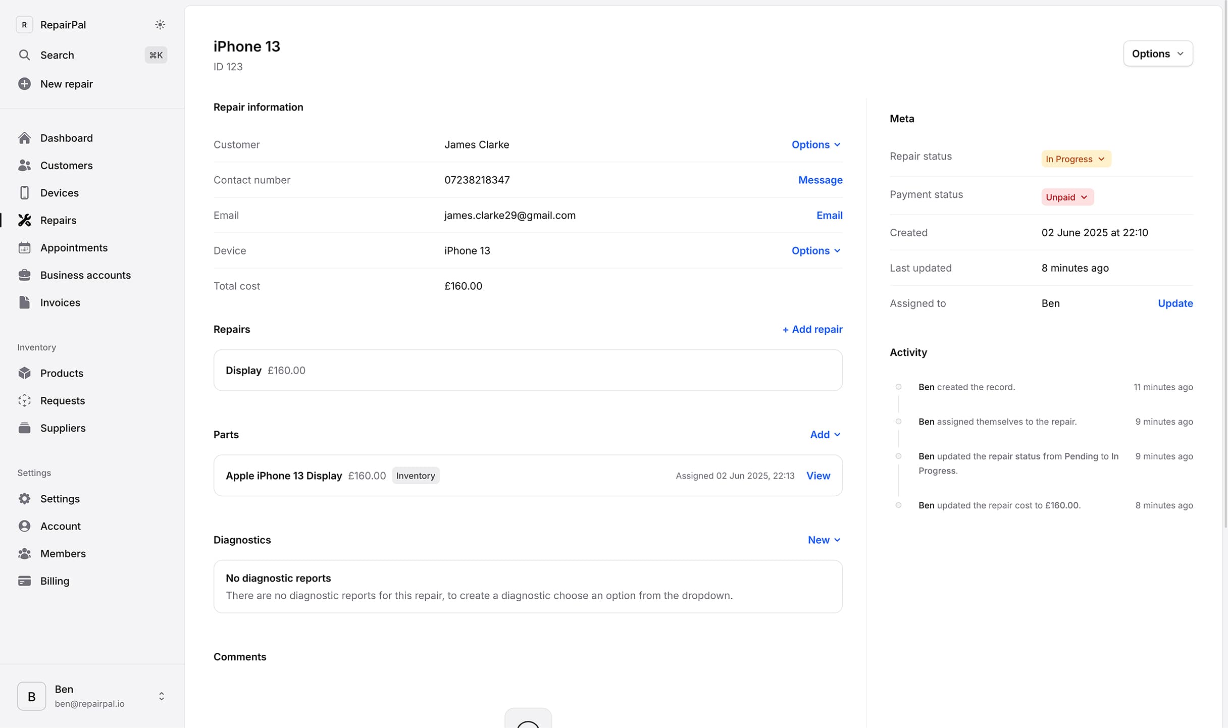 App screenshot